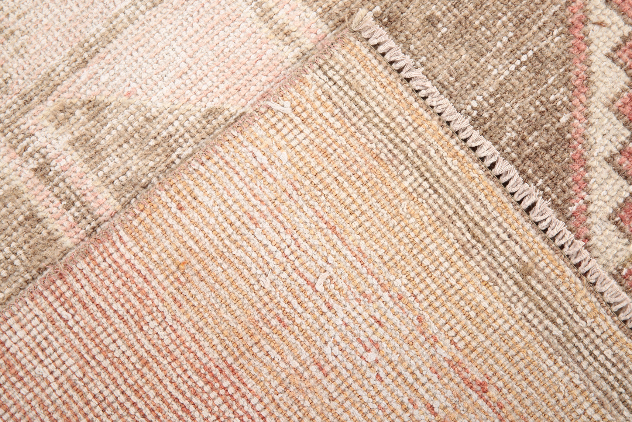 3x12 geometric neutral turkish runner rug, 379x91cm