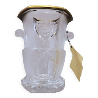 Jarrón / champanera / cubitera in Crystal by Lorena, Art Deco, s. XX – France