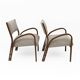 Deux fauteuils et un petit canapé en tissu italien Art déco, années 1930