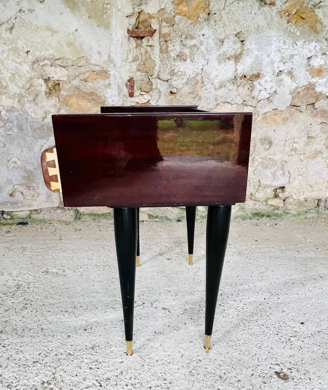 Vintage rosewood bedside table by NF, circa 1960s