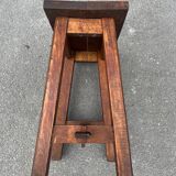 Vintage wooden farm stool