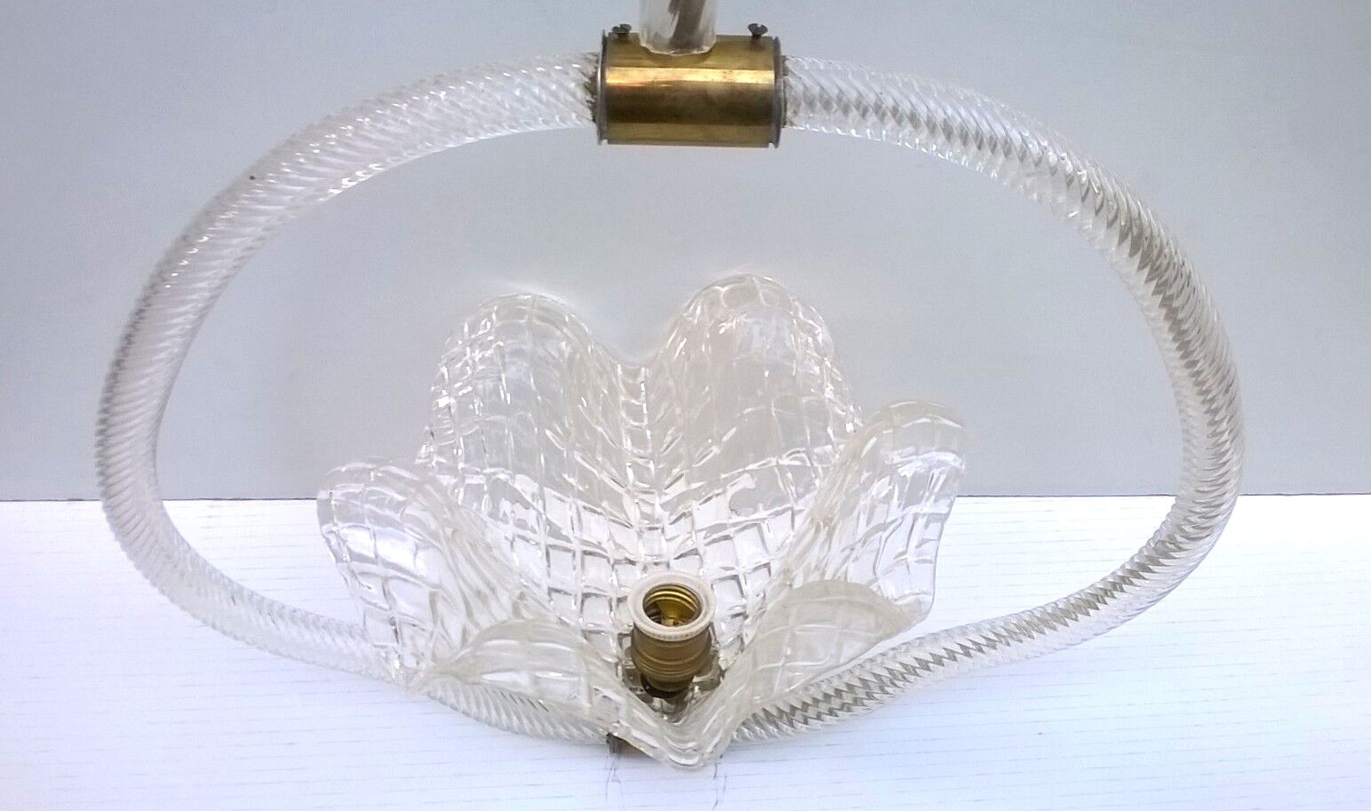 Suspension de Barovier &Toso,Murano,années 40.