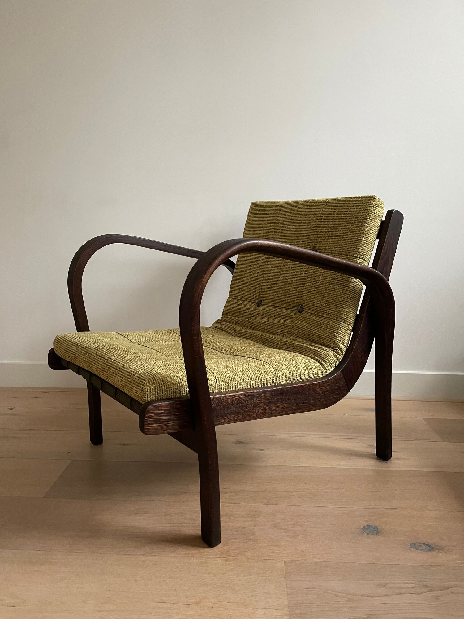 Armchair by Karol Kozelka and Antonin Kropacek for Interior Praha, 1950s
