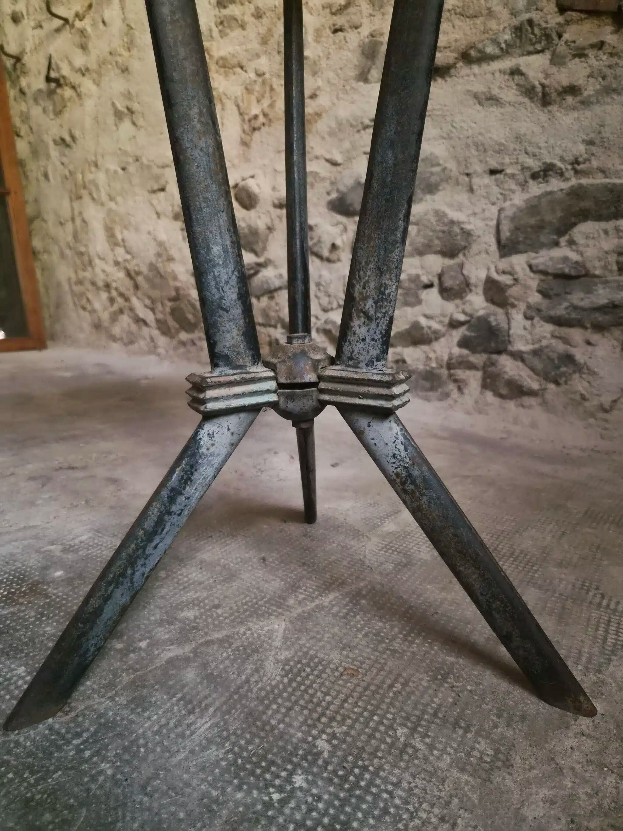 French Art Deco bistro table REX with a bakelite top, circa 1930.