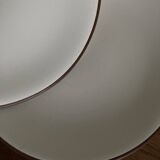 Set of 8 Scandinavian KMK enamelled earthenware dessert plates 1965