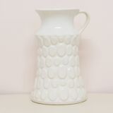vintage white West Germany can vase Jasba