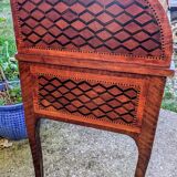 Cylinder desk and marquetry from the end of the 19th century