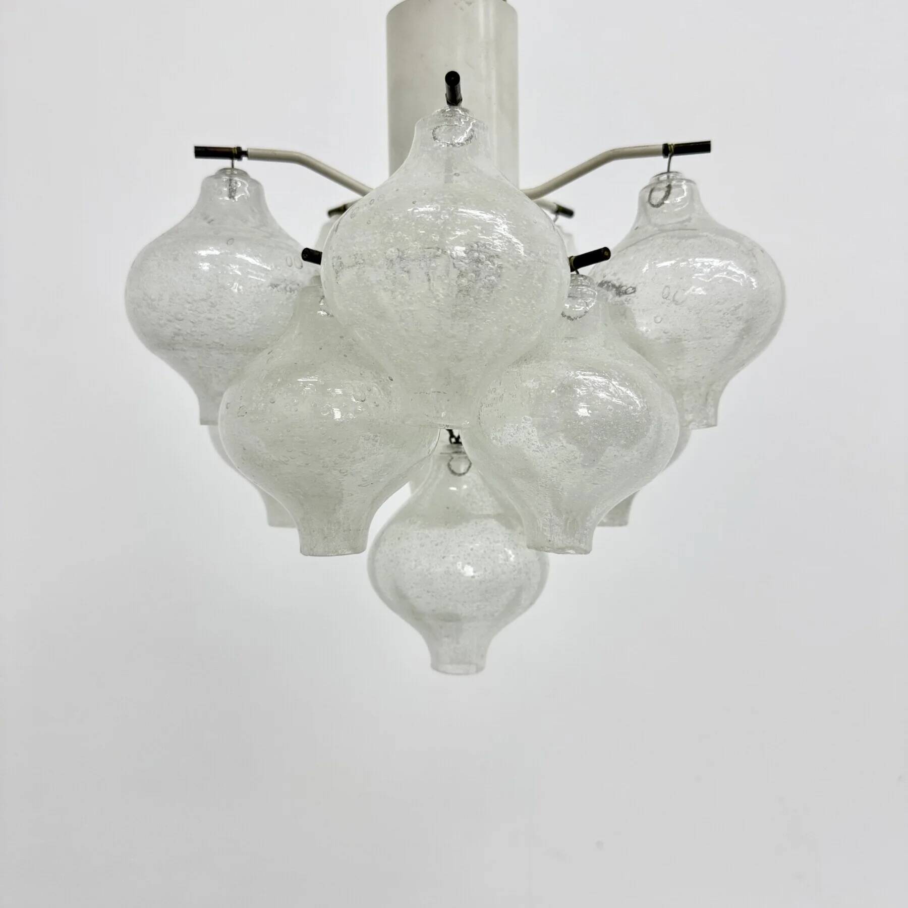 Mid-century Tulipan glass flushmount by Kalmar, Austria, 1960s