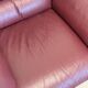 Burgundy leather armchair Natuzzi