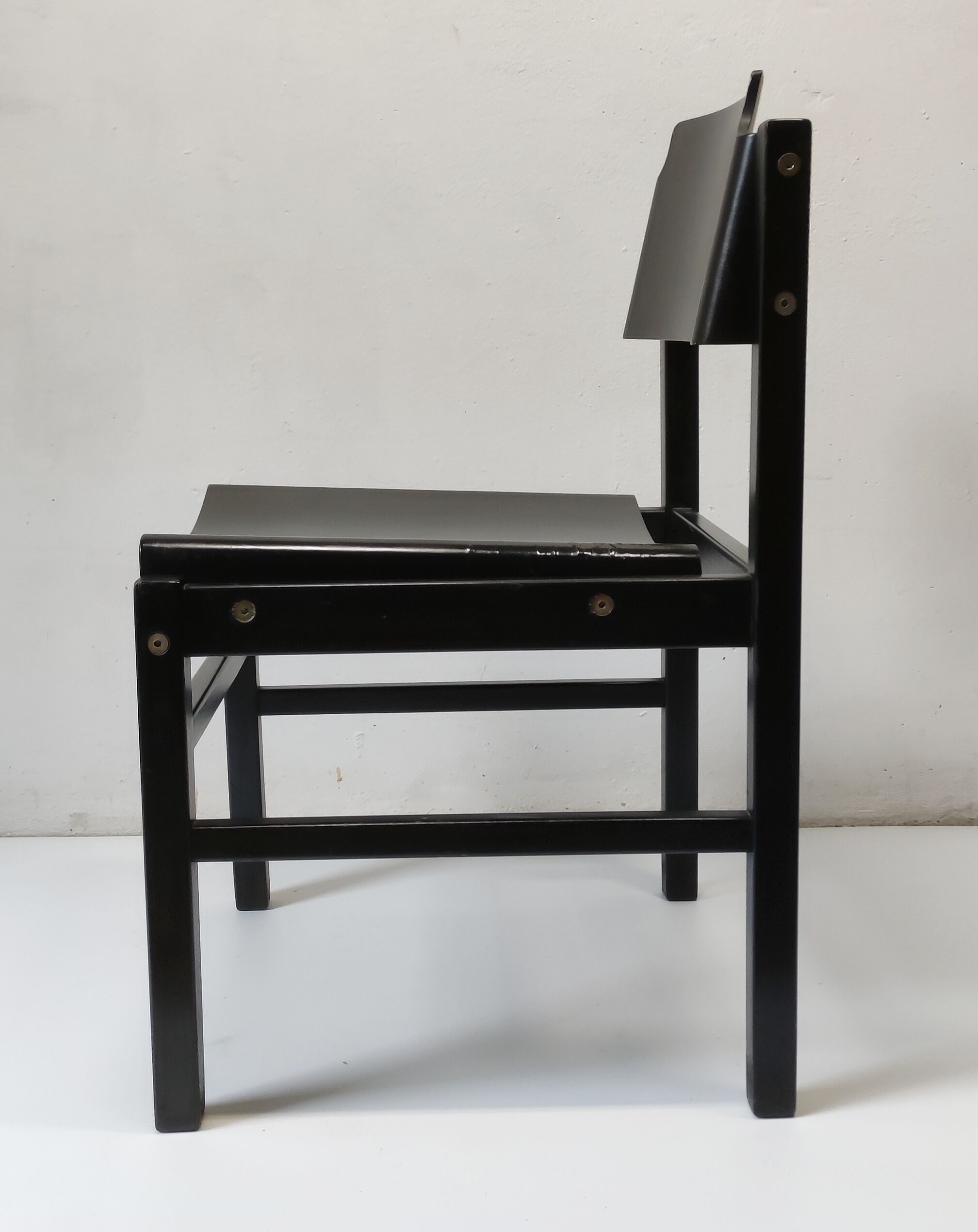 Black Italian design chair