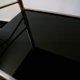 Vintage black and gold service