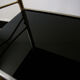 Desserte vintage noire et or