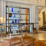 Round glass table 1970