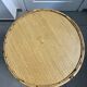 Table basse ronde rotin années 60