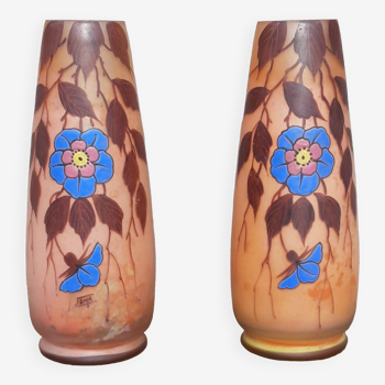 Pair of Art Nouveau "Joma" vases