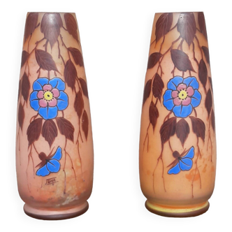 Pair of Art Nouveau "Joma" vases