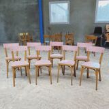 Set of 8 "Baumann" chairs