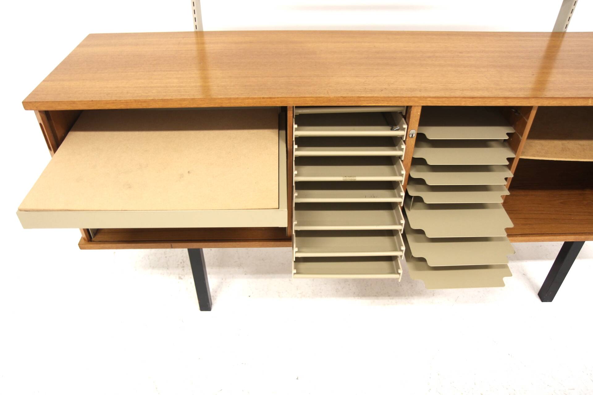 Scandinavian teak “drum rack” sideboard, Sweden, 1960