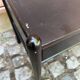 Vintage bedside table from the 1980s in black wood.