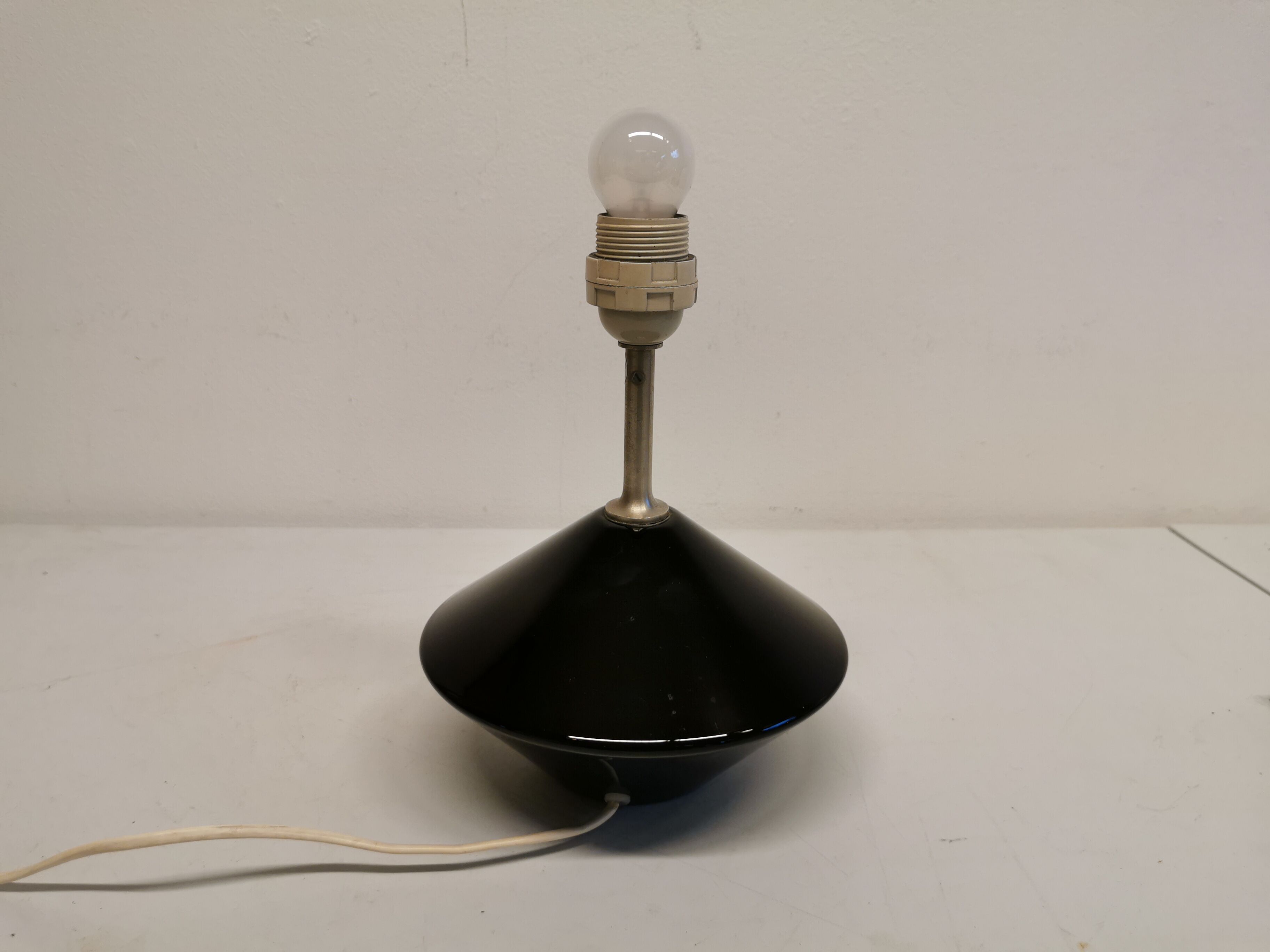 Royal Copenhagen Table Lamp made of hard pressed black glass