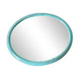 Oval mirror 80s marbled effect