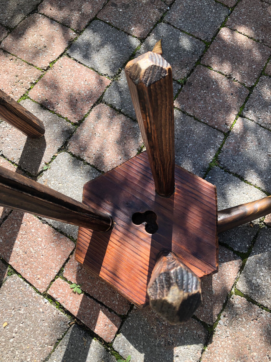 Brutalist chairs and stool