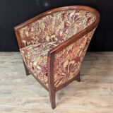 Pair of Art Deco gondola armchairs from the 1930s.