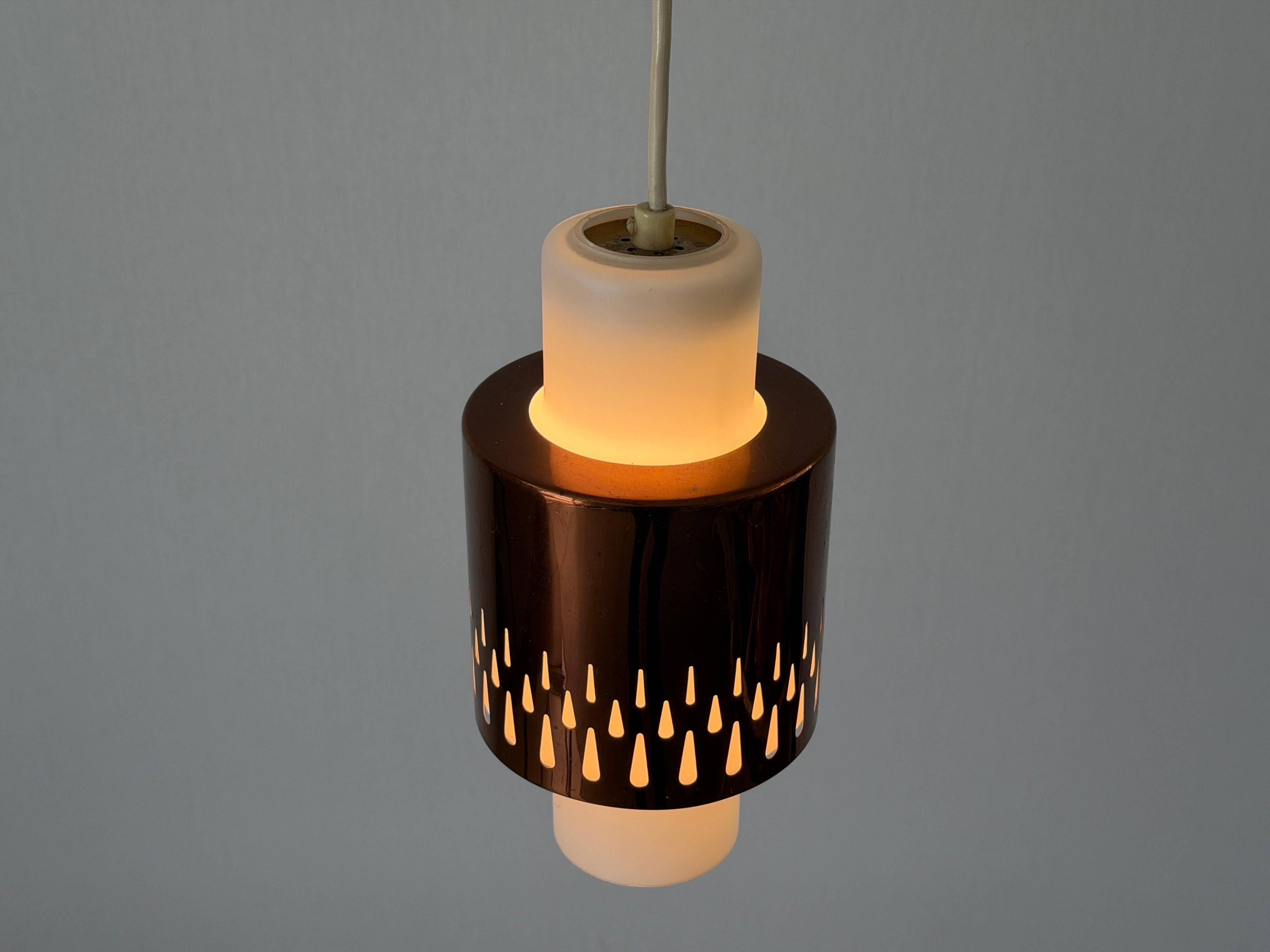 Mid-century brass and glass ceiling light, 1960s, Germany