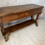 Walnut draper table