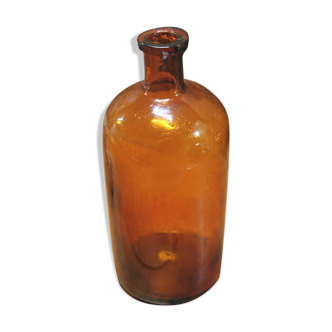 Amber glass bottle