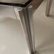 Aluminium coffee table with smoked glass by Georges Ciancimino, 1970.