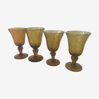 4 verres à pied Biot