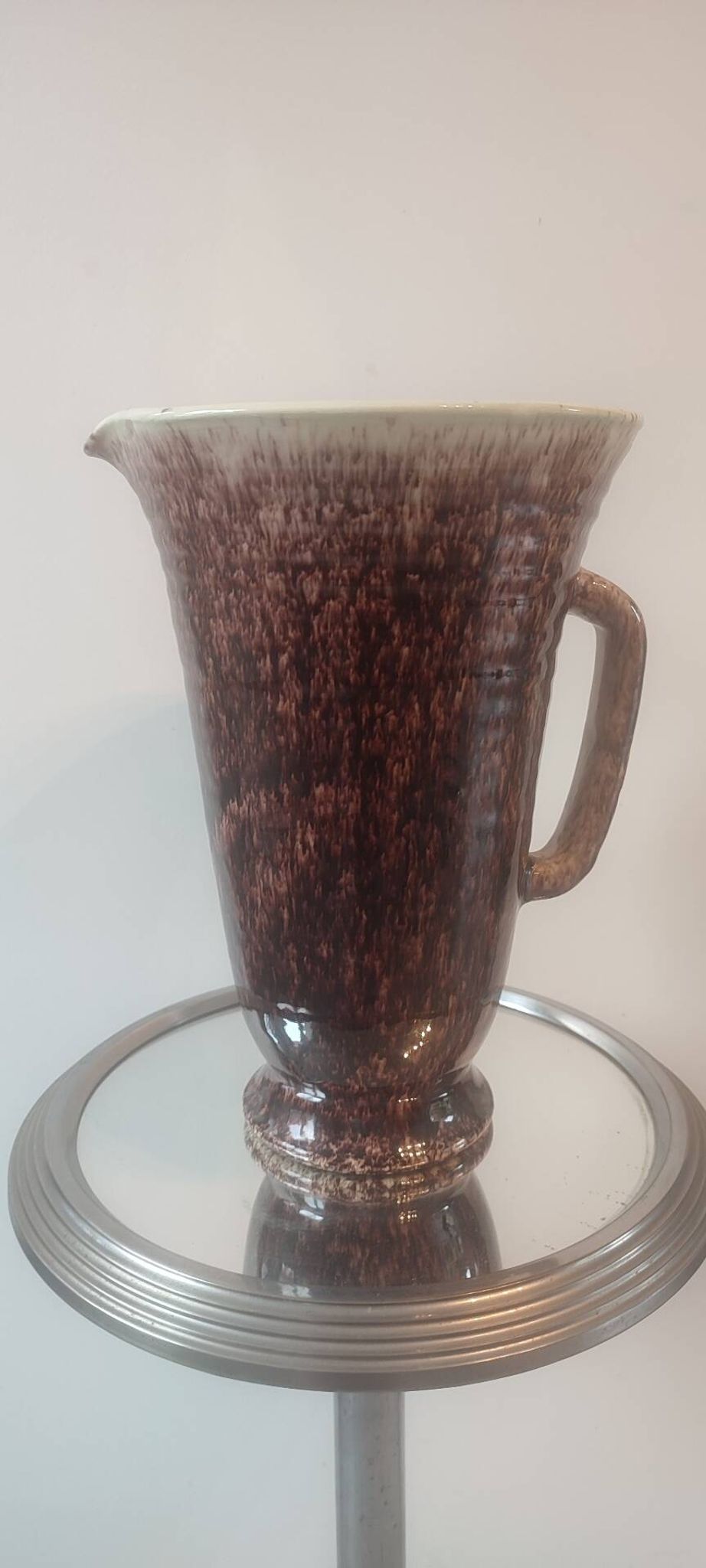 Large conical pitcher vase Accolay ceramics
