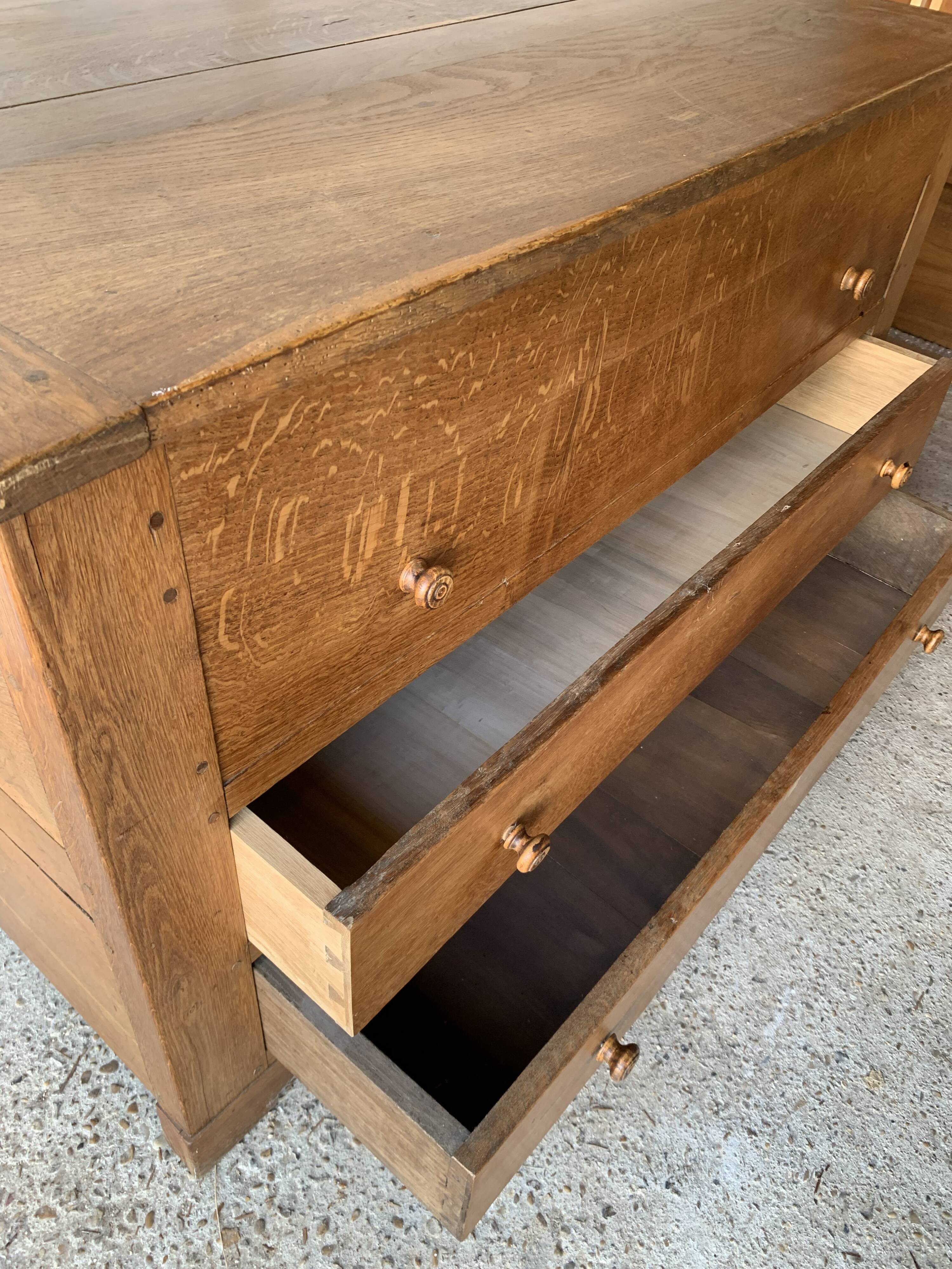 Chest of drawers, solid wood chest of drawers, 1950s