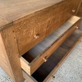 Chest of drawers, solid wood chest of drawers, 1950s