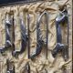 12 “Modern Animals” knife holders – Silvered bronze – Art Deco