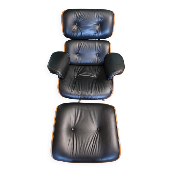 Fauteuil cuir design type années 50
