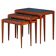 Nest of teak tables, 1960s, Set of 3