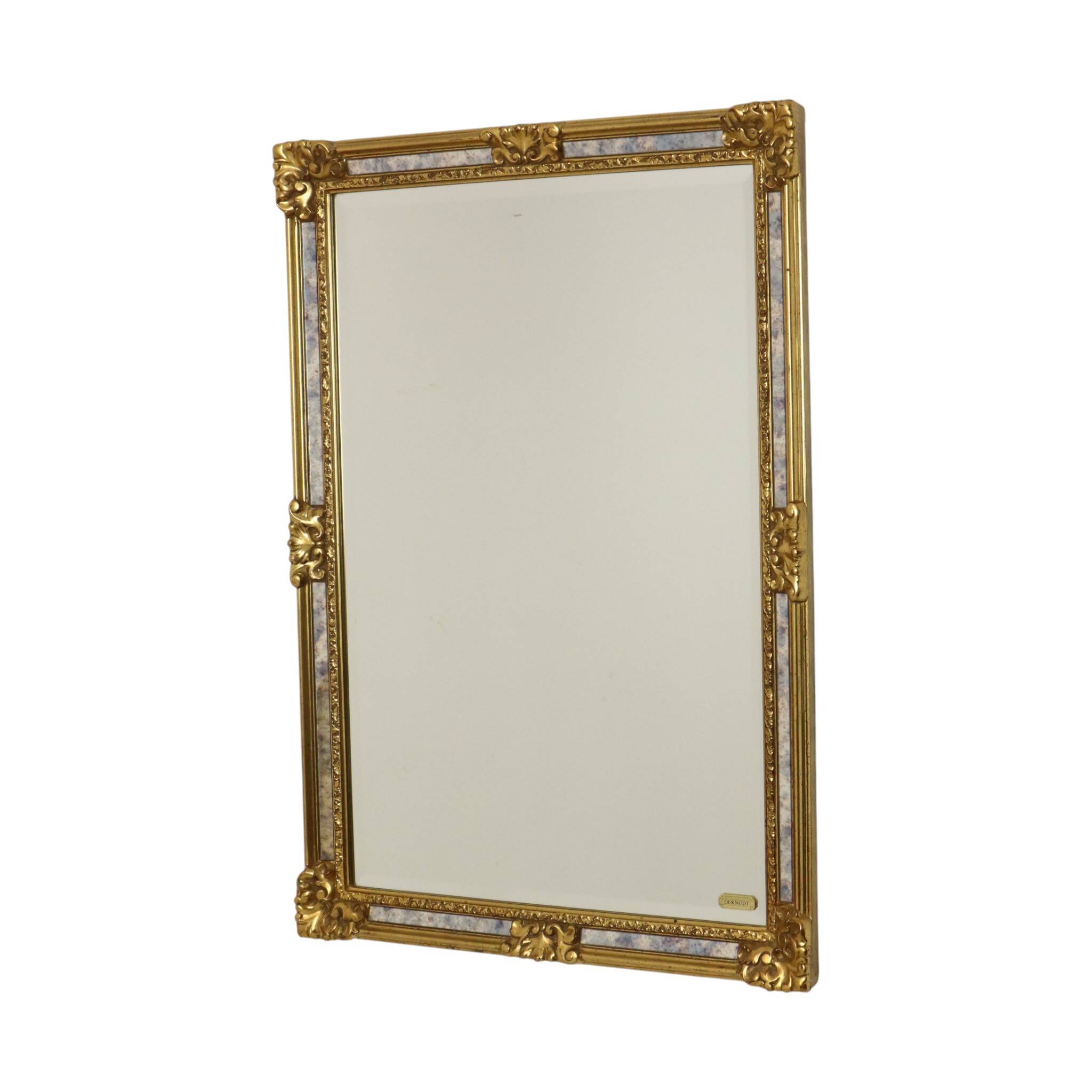 Miroir Deknudt à bords biseautés classiques, style baroque, 95 cm