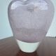 Heart-shaped bubble glass vase from the 1960s.