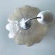 Suspension fleur en verre