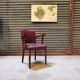 Fauteuil Bridge Stella 1950 bordeaux