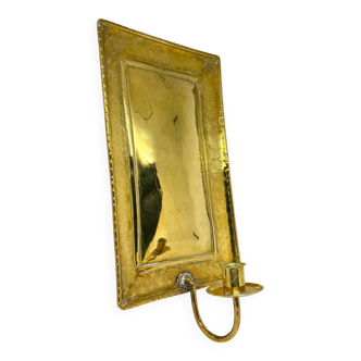 Large ScandiSca Vintage Brass Wall Candle holder  Sconce  height 34 cm