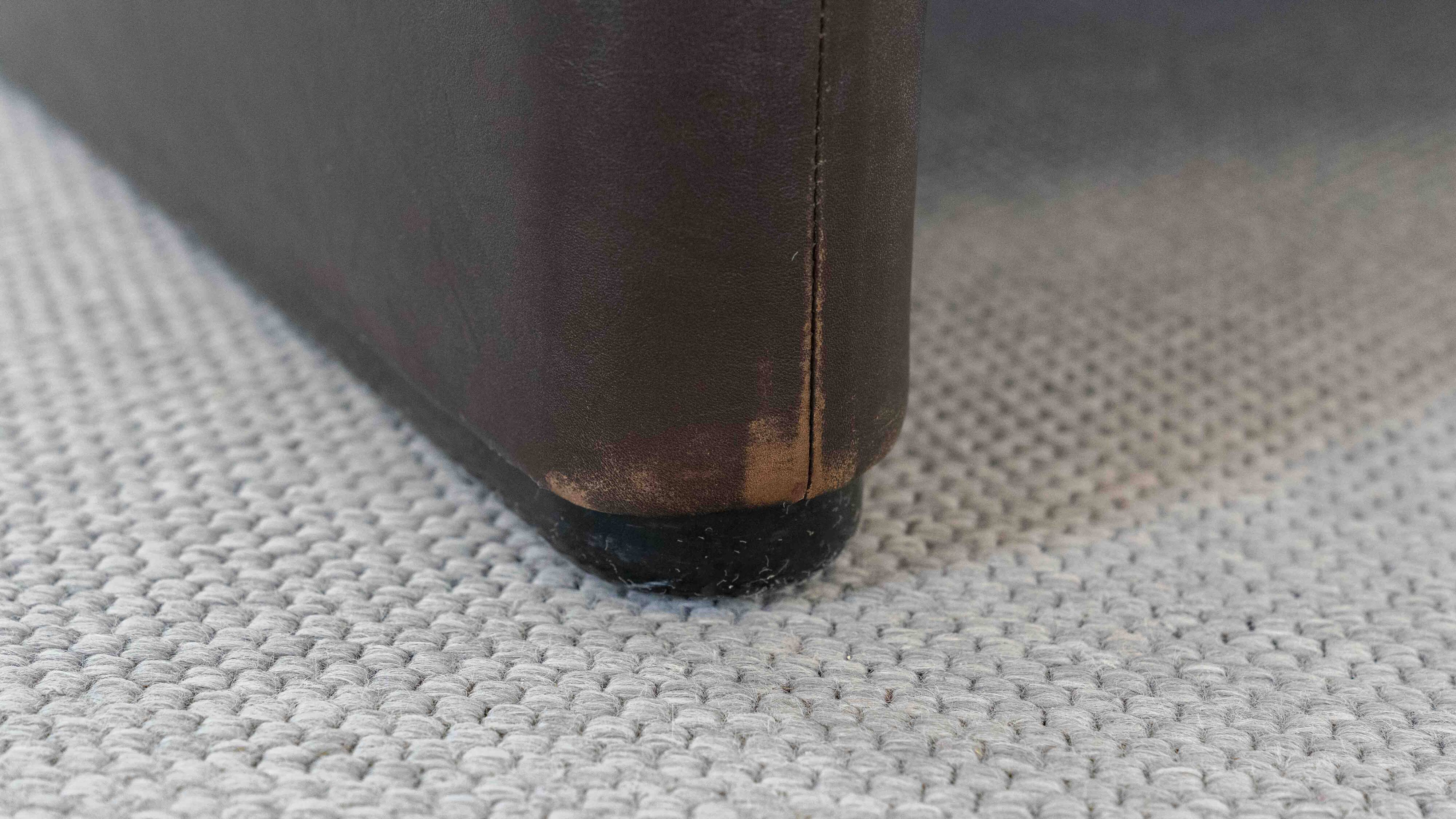 Brown leather 2-seater sofa Cassina Maralunga by Vico Magistretti