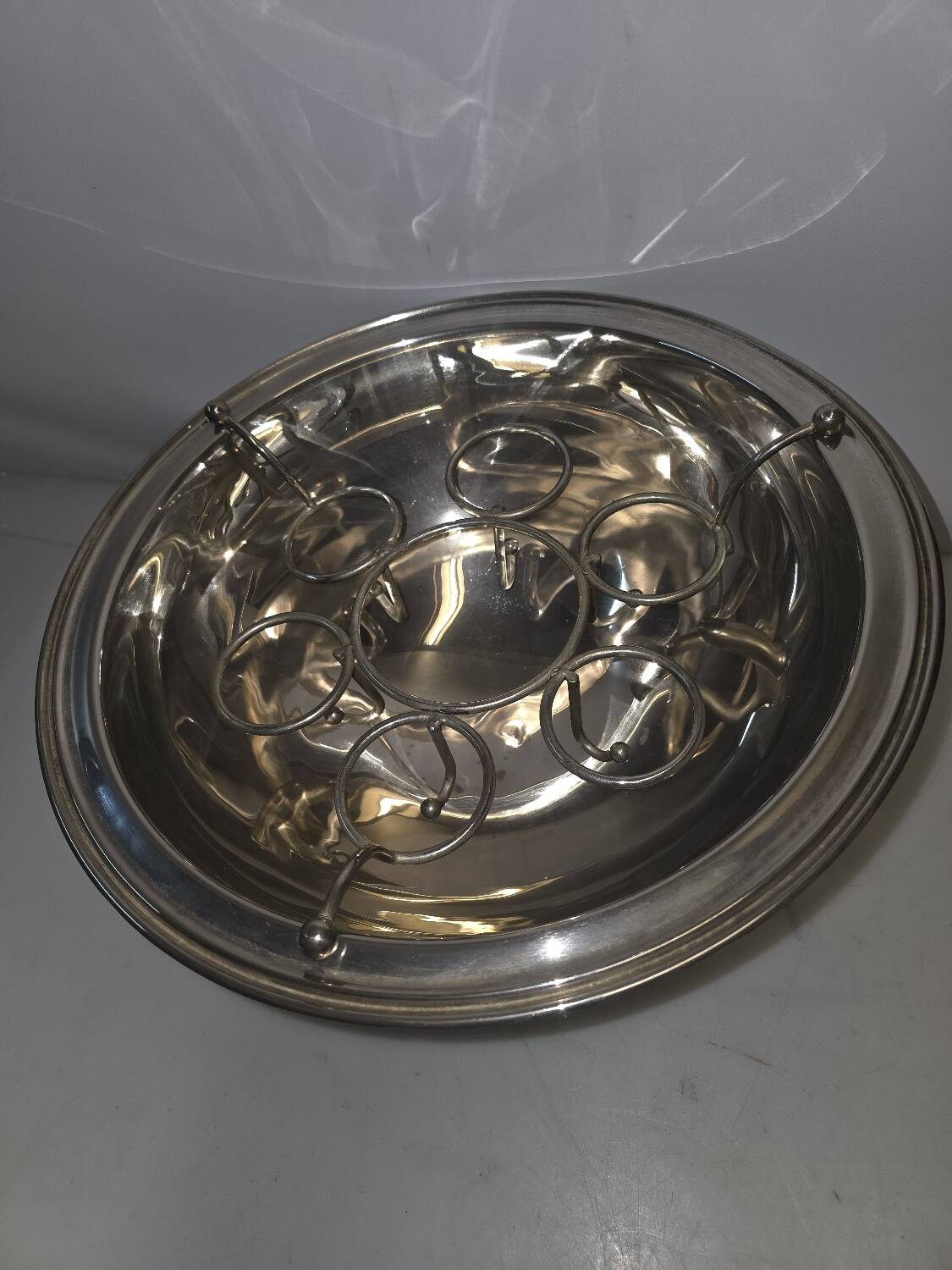 Silver-plated metal champagne bucket, cooler