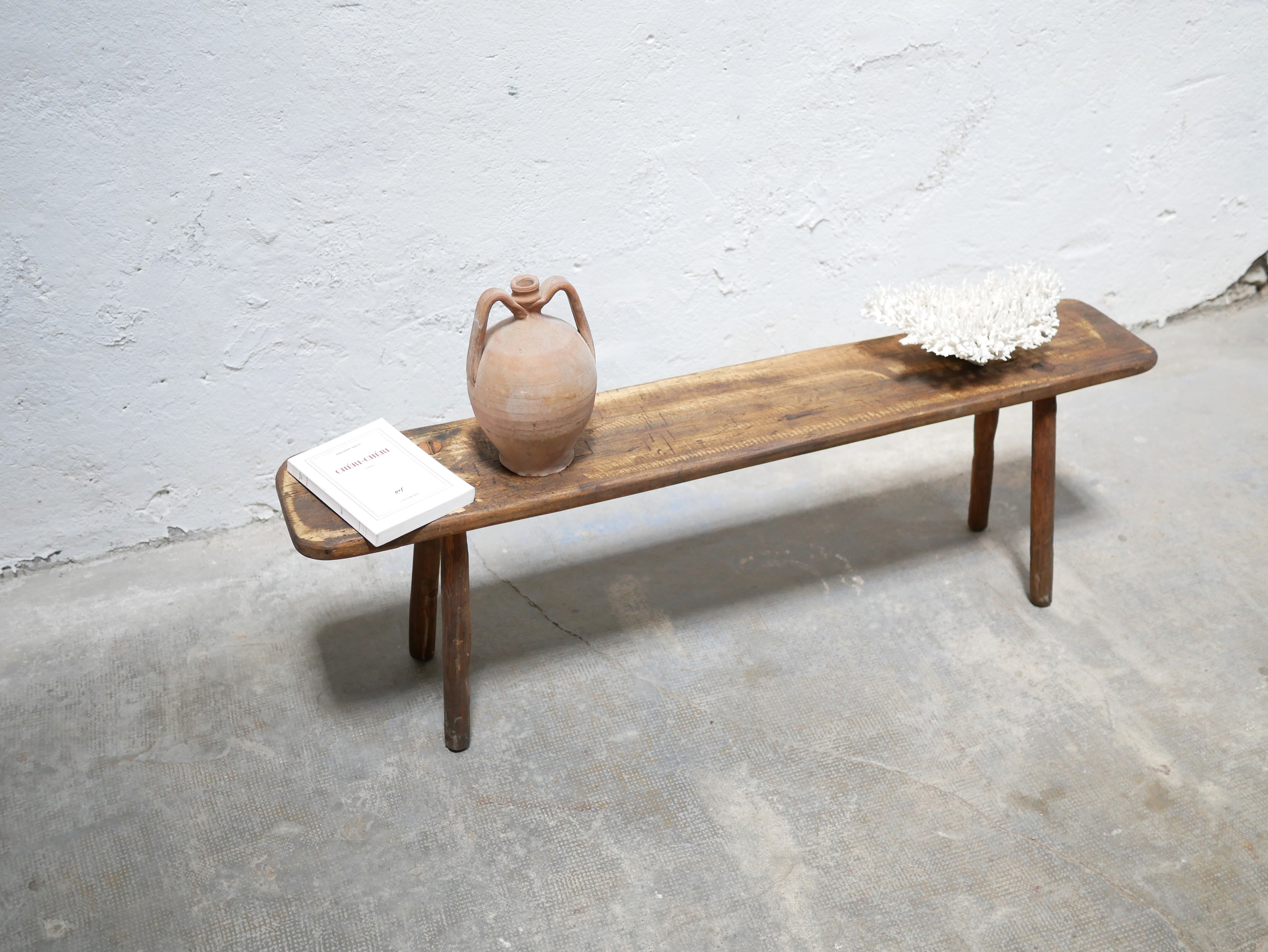 Banc artisanal en bois