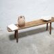 Banc artisanal en bois