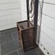 Art deco wrought iron coat rack from the 1930s