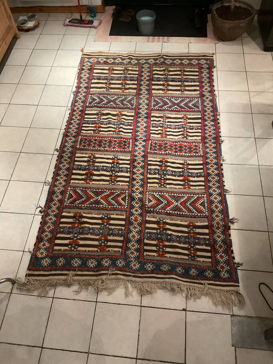 Vintage Moroccan Berber High Atlas Rug
