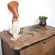 Storage cabinet "explores the world" stencil world map